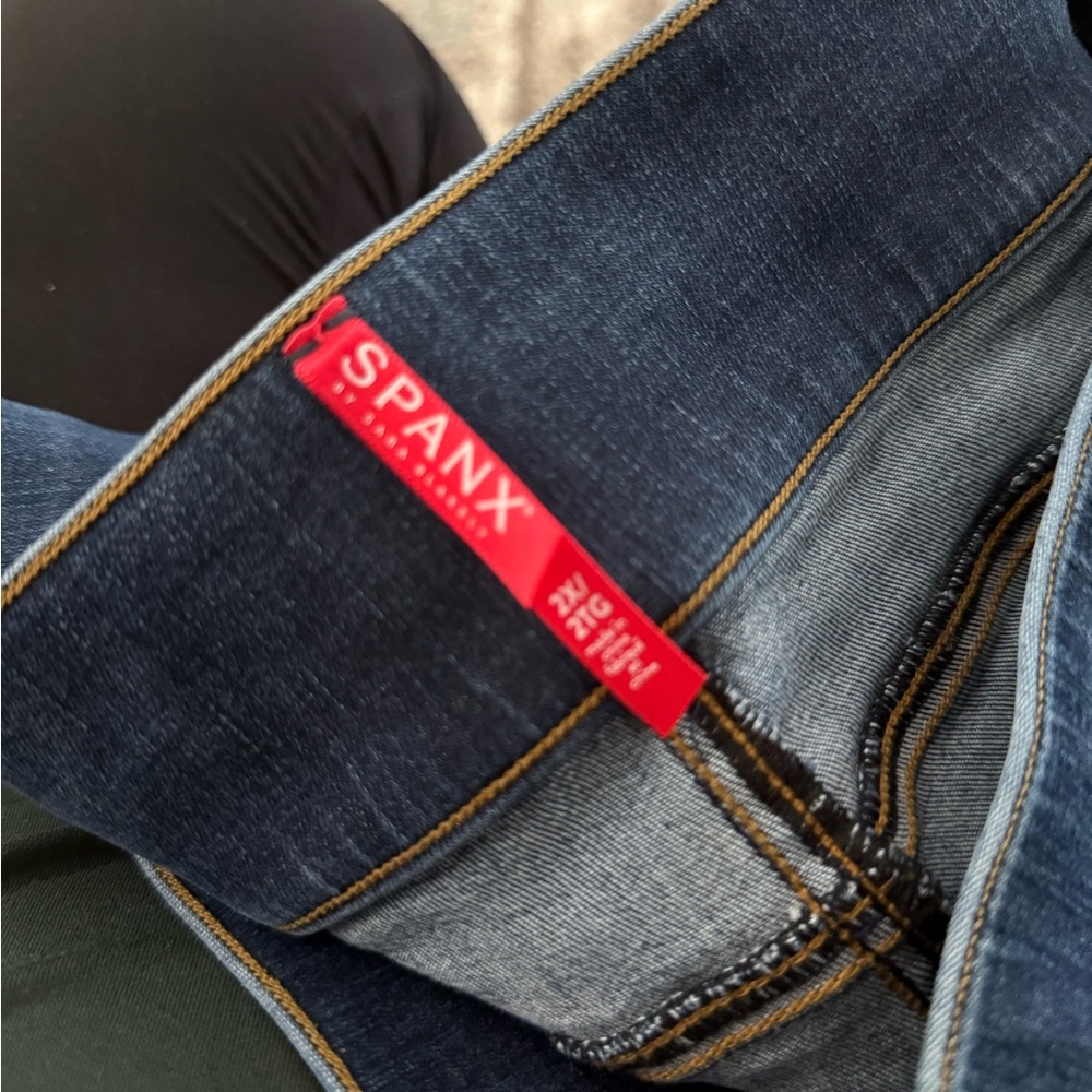 SPANX Blue Jeggings with Classic Indigo Wash